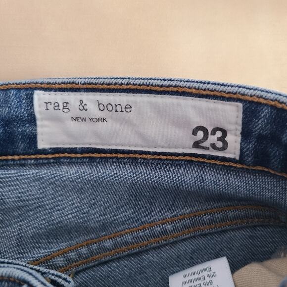 Rag & Bone Nina High Rise Ankle Skinny Jeans Size 23 (Actual 24 x 27) Collins - Picture 10 of 12